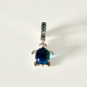 PANDORA Murano Glass Sea Turtle Dangle Charm